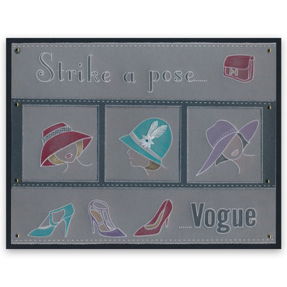 Hats, Bags & Shoes Groovi Border Plate Set