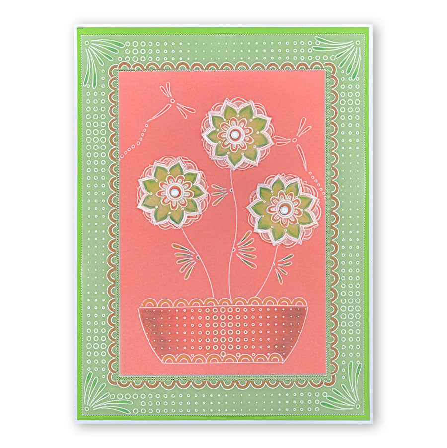 Henna Groovi Border Plate Set