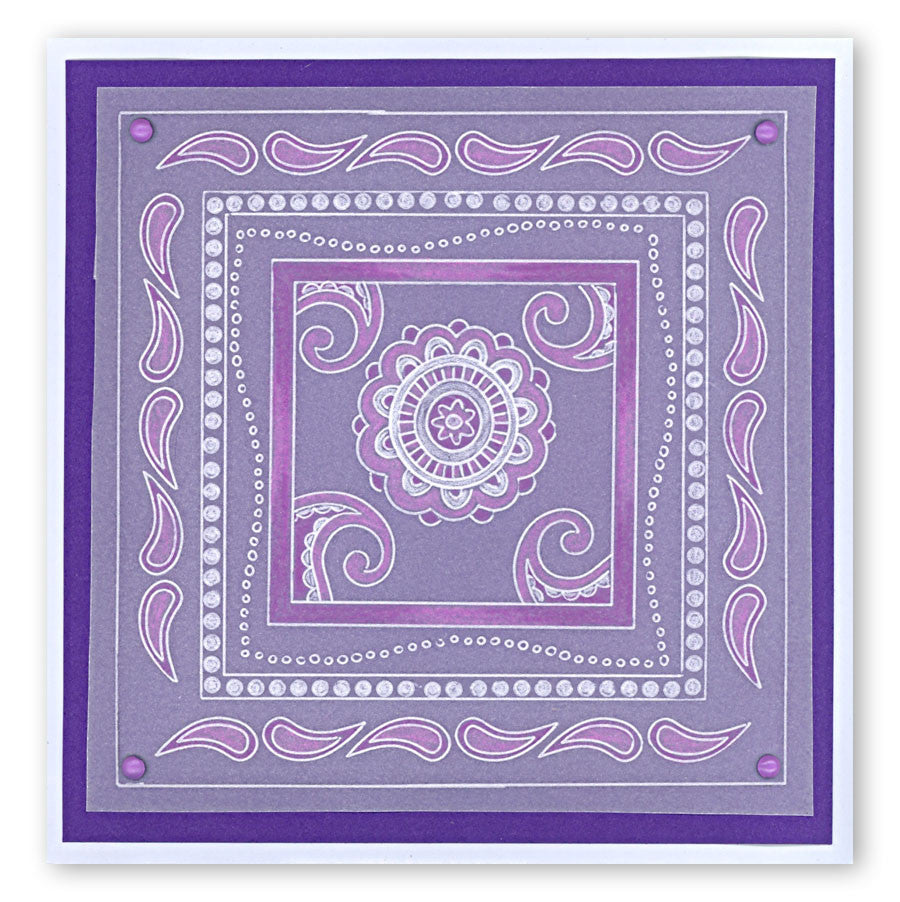 Henna Groovi Border Plate Set