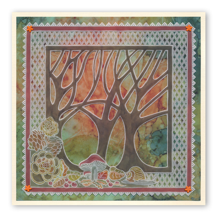 Woodland Glade A5 Square Groovi Plate