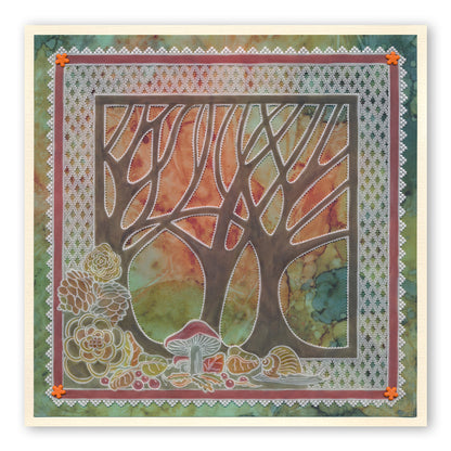 Woodland Glade A5 Square Groovi Plate