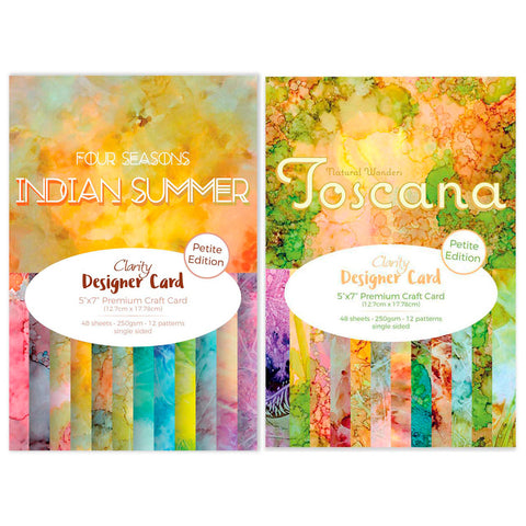 Indian Summer & Toscana Designer Card Pack 5" x 7" - Petite Edition