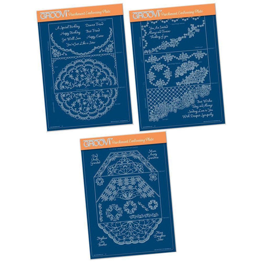 Linda's It's a Wrap! Part 1 A4 Groovi Plate Trio