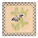 Jayne's Butterflies & Flourishes A5 Square Groovi Plate Set