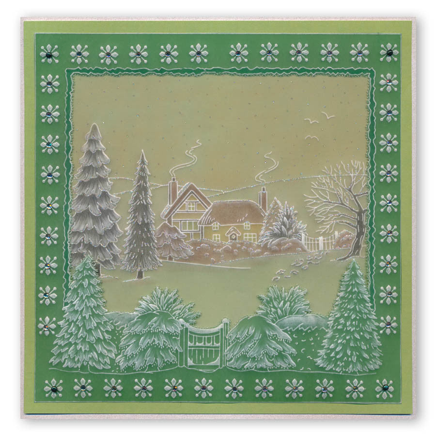 Jayne's Winter Scenes Collection A4 Square Groovi Plate Set
