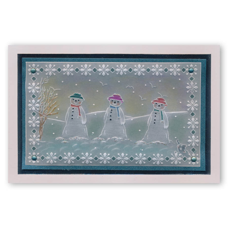 Jayne's Winter Scenes Collection A4 Square Groovi Plate Set