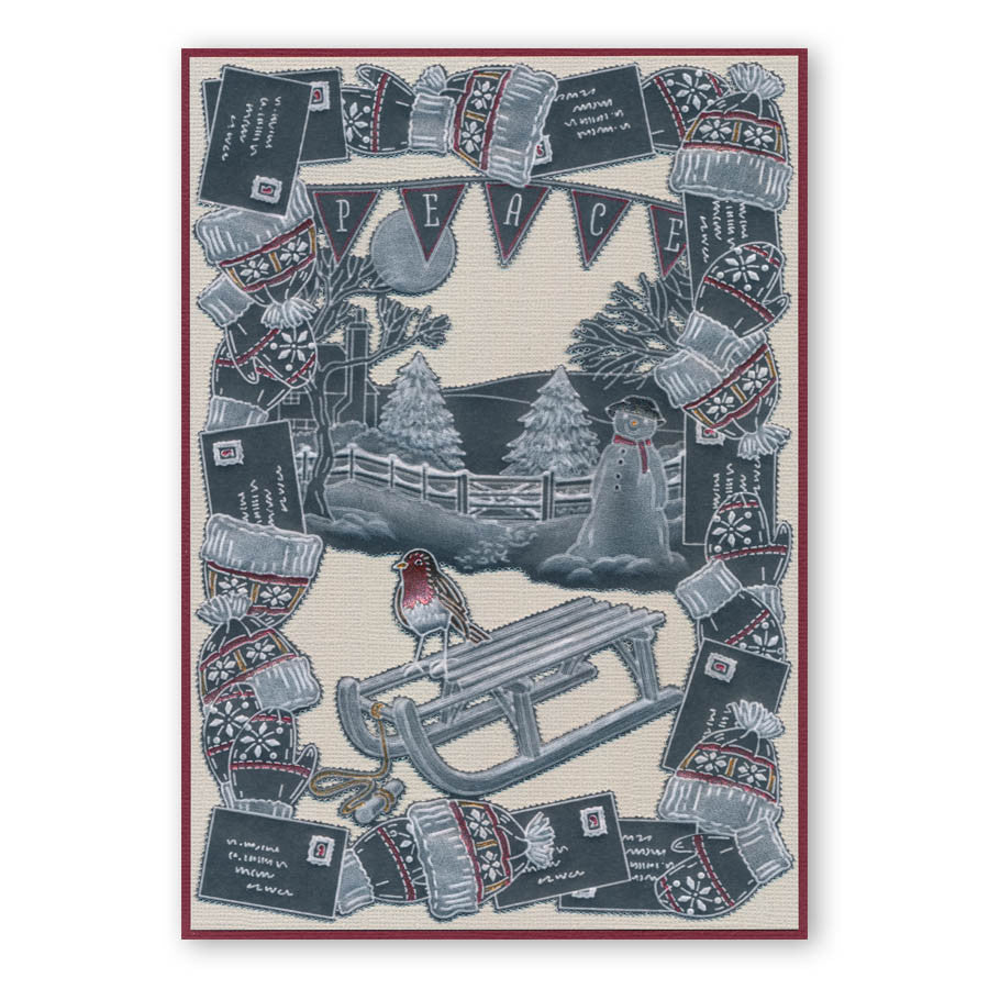 Jayne's Winter Scenes Collection A4 Square Groovi Plate Set