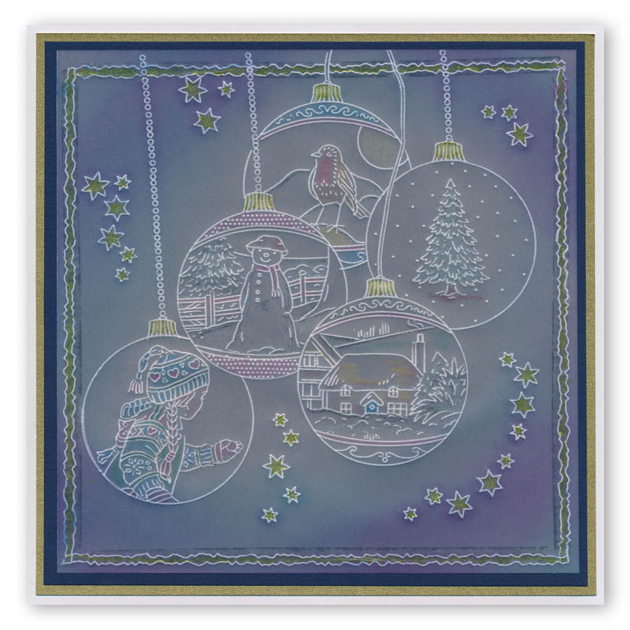 Jayne's Winter Scenes Collection A4 Square Groovi Plate Set