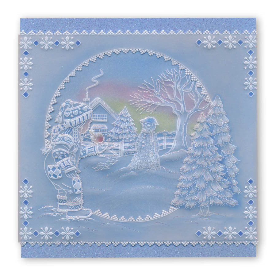 Jayne's Winter Scenes Collection A4 Square Groovi Plate Set