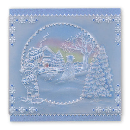 Jayne's Winter Scenes Collection A4 Square Groovi Plate Set
