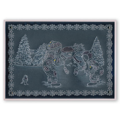 Jayne's Winter Scenes Collection A4 Square Groovi Plate Set