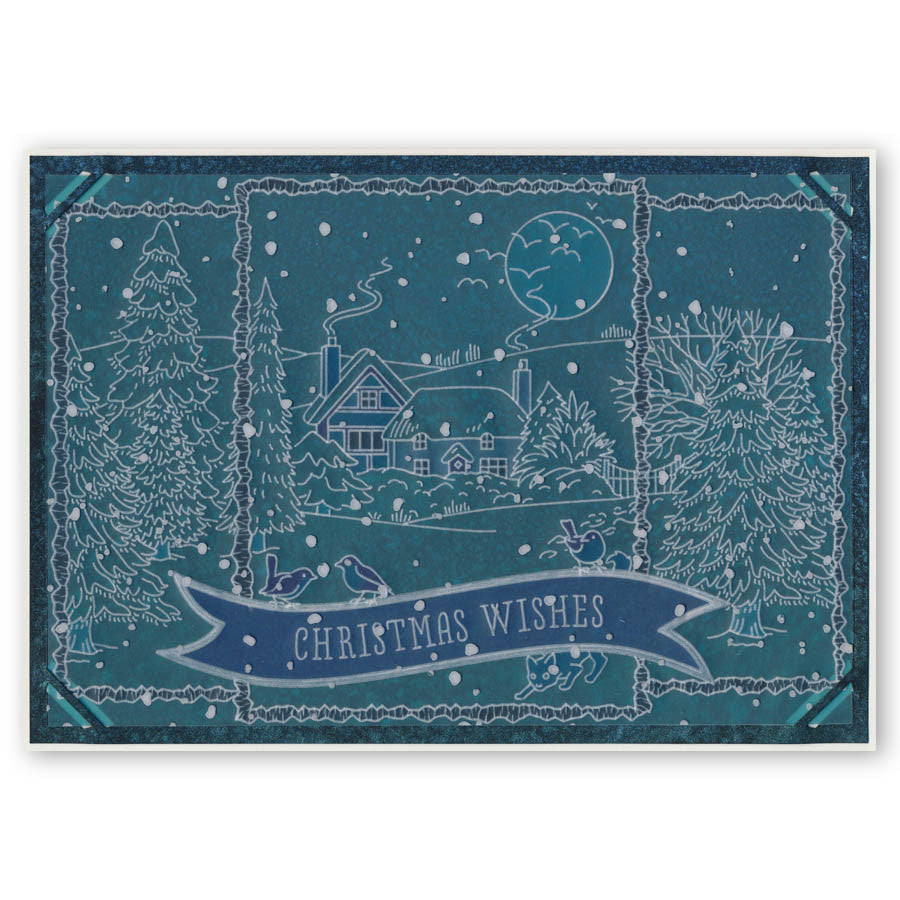 Jayne's Winter Scenes Collection A4 Square Groovi Plate Set