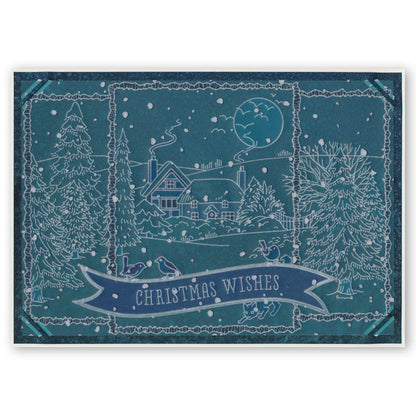 Jayne's Winter Scene - Cat A4 Square Groovi Plate