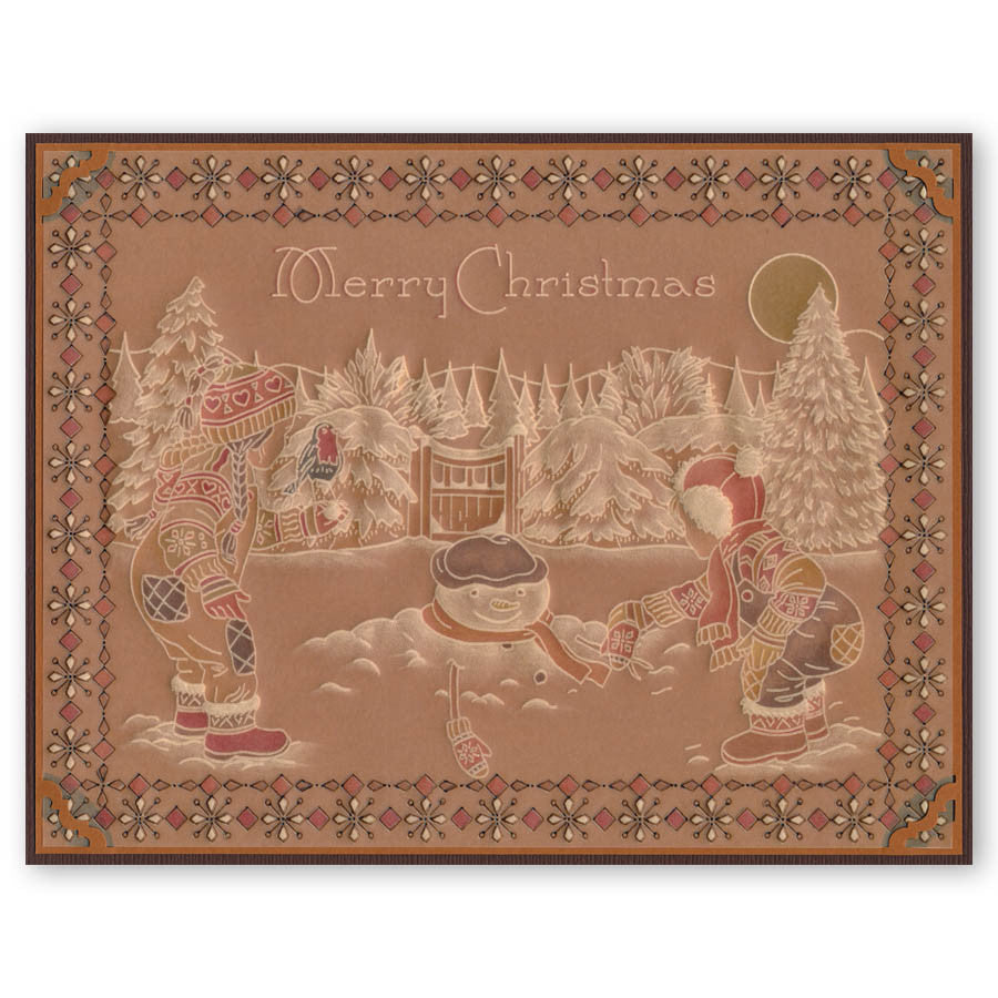 Jayne's Winter Scenes Collection A4 Square Groovi Plate Set