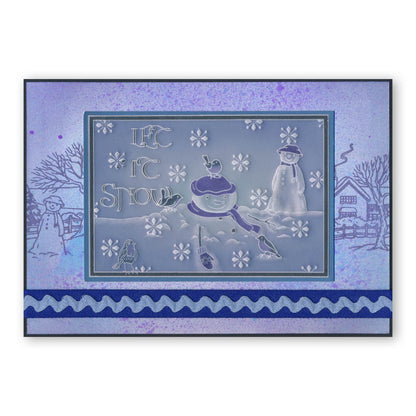 Jayne's Winter Scenes Collection A4 Square Groovi Plate Set