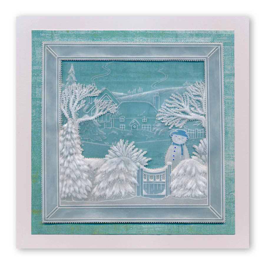Jayne's Winter Scenes Collection A4 Square Groovi Plate Set