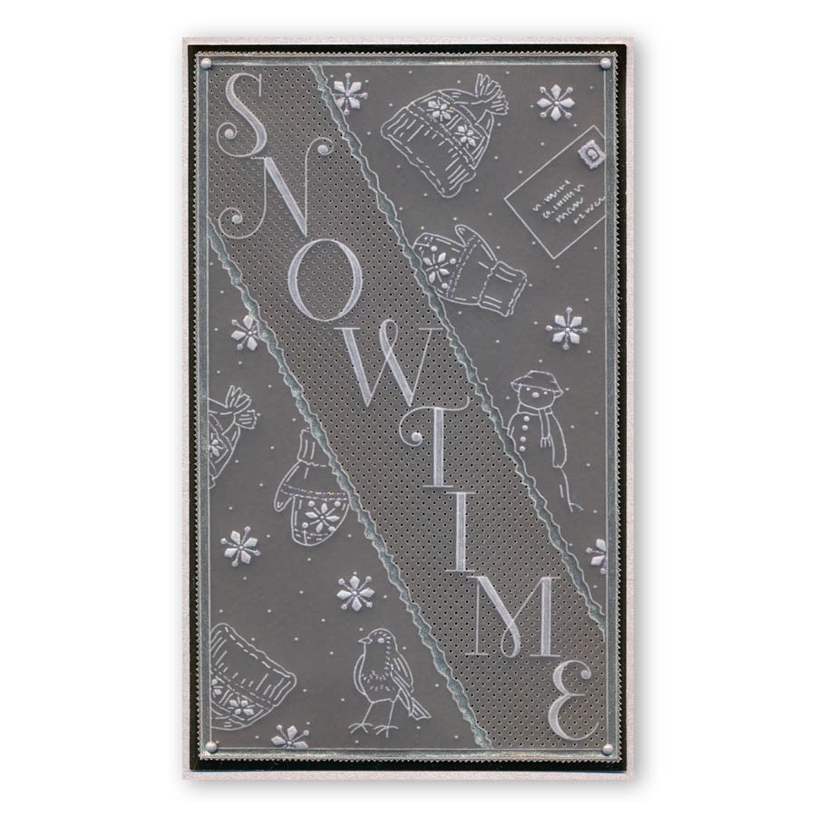 Jayne's Winter Scenes Collection A4 Square Groovi Plate Set