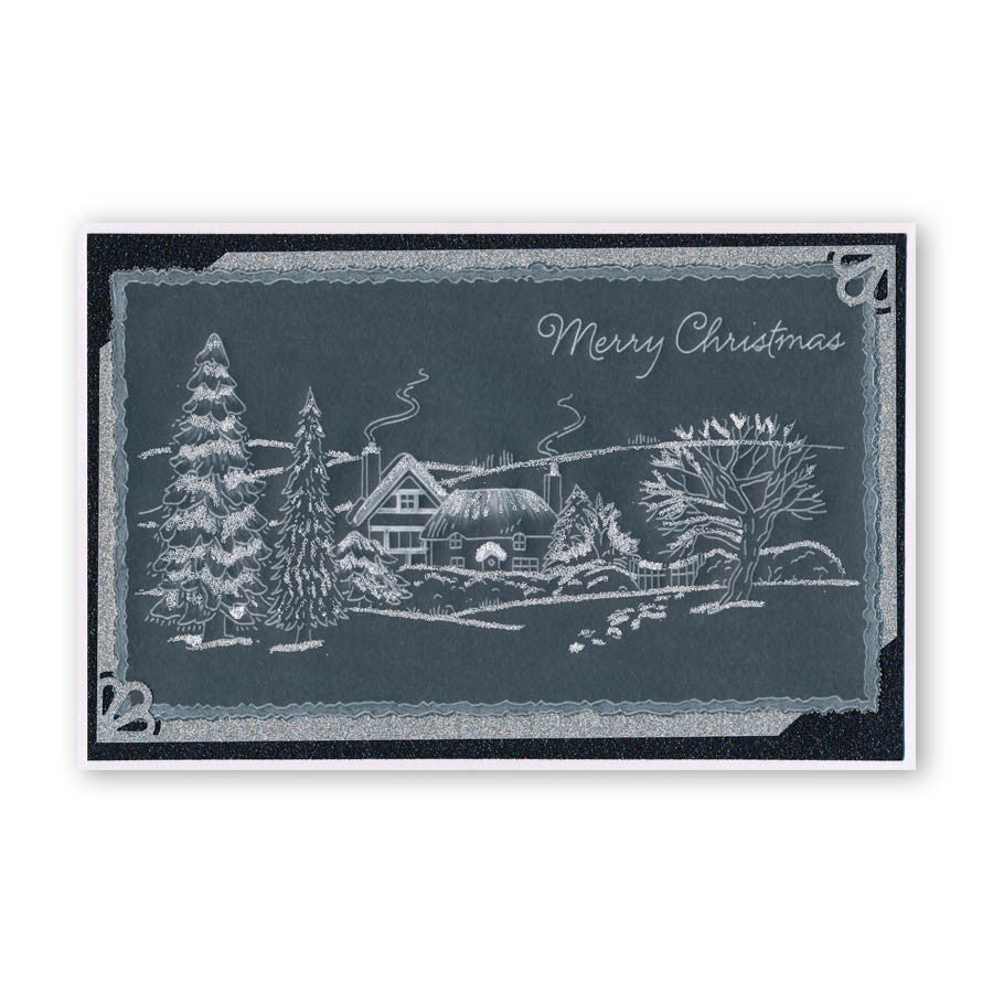 Jayne's Winter Scenes Collection A4 Square Groovi Plate Set