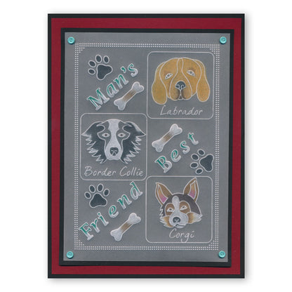 Labradors A6 Square Groovi Baby Plate