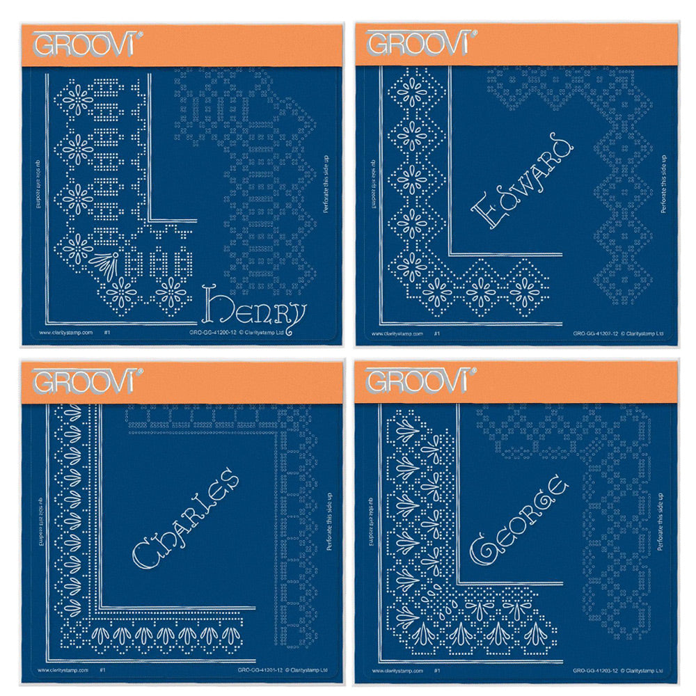 King's Lace Grids A5 Square Groovi Piercing Grids (Straight)