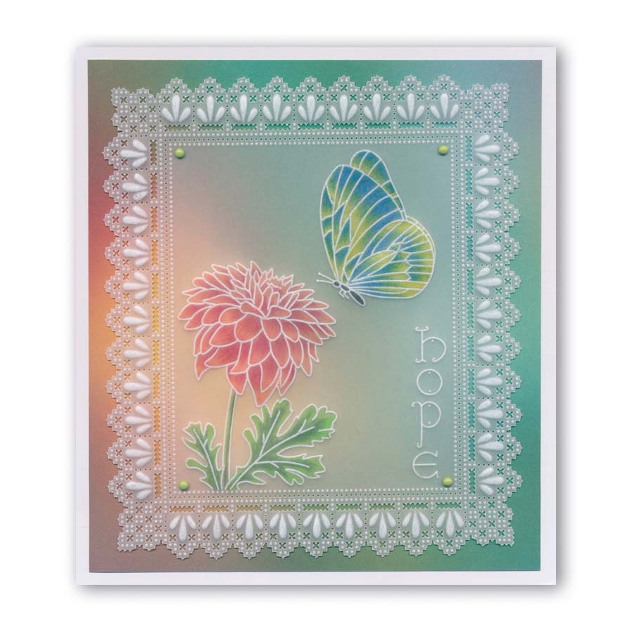 King Charles Lace Duet A5 Square Groovi Piercing Grid (Straight)