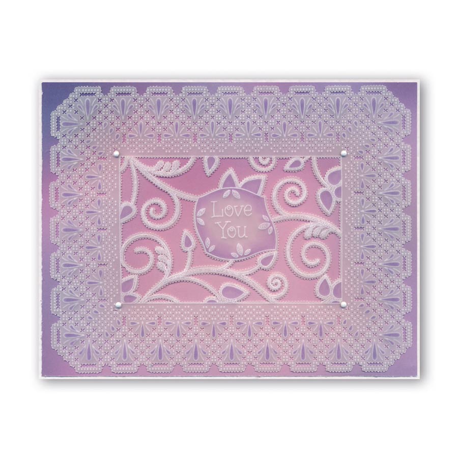 King George Lace Duet A5 Square Groovi Piercing Grid (Straight)