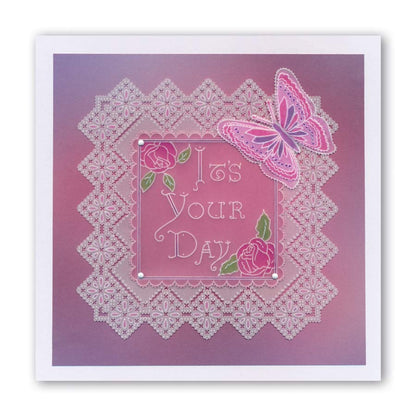 King Edward Lace Duet A5 Square Groovi Piercing Grid (Straight)