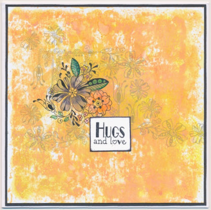 A6 KISS by Clarity - Tina's Hugs & Love Flowers Stamp Set