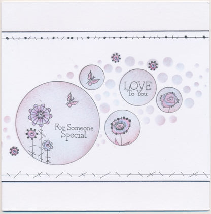 A7 KISS by Clarity - Tina's Love to You Flowers Stamp Set