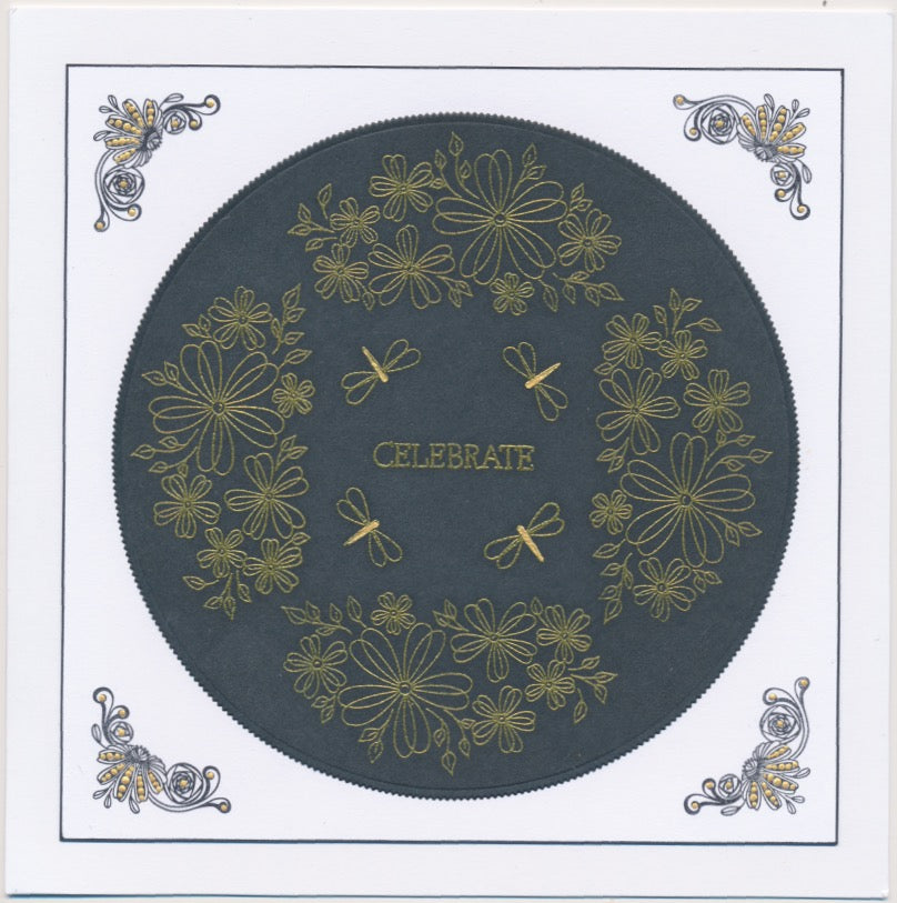 A6 KISS by Clarity - Tina's Happy Birthday Flowers Stamp Set