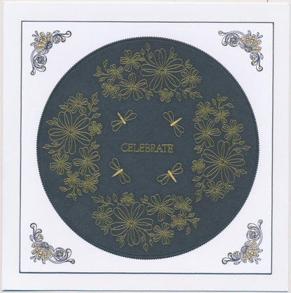 A6 KISS by Clarity - Tina's Happy Birthday Flowers Stamp Set