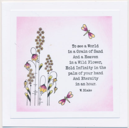 A6 KISS by Clarity - Tina's Dream, Believe, Hope Flowers Stamp Set