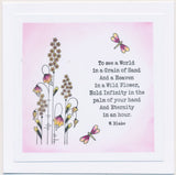 KISS by Clarity - Tina's Dream, Believe, Hope Flowers A6 Stamp Set