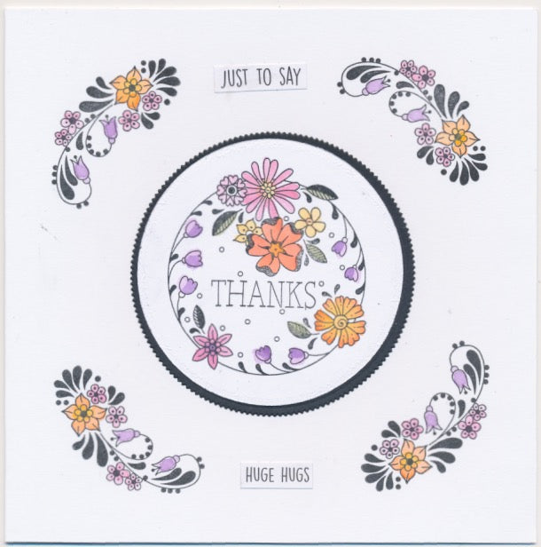 A6 KISS by Clarity - Tina's With Love Flowers Stamp Set