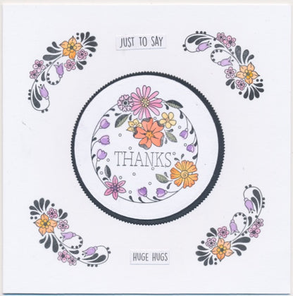 A6 KISS by Clarity - Tina's With Love Flowers Stamp Set