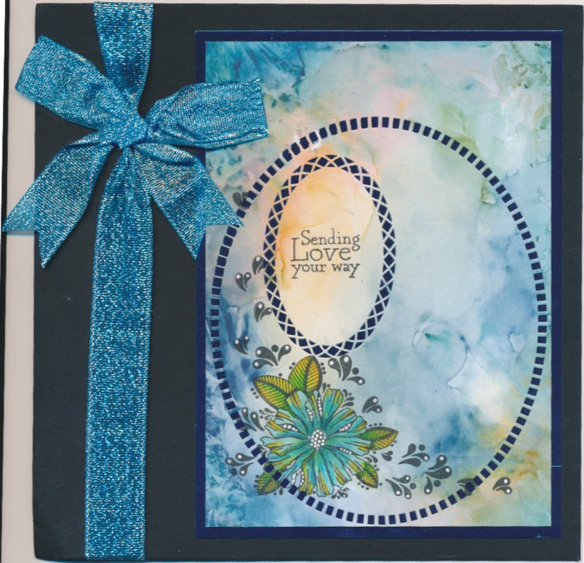 A7 KISS by Clarity - Tina's Sending Love Flowers Stamp Set