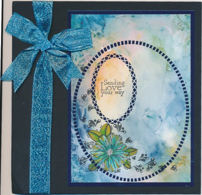 A7 KISS by Clarity - Tina's Sending Love Flowers Stamp Set