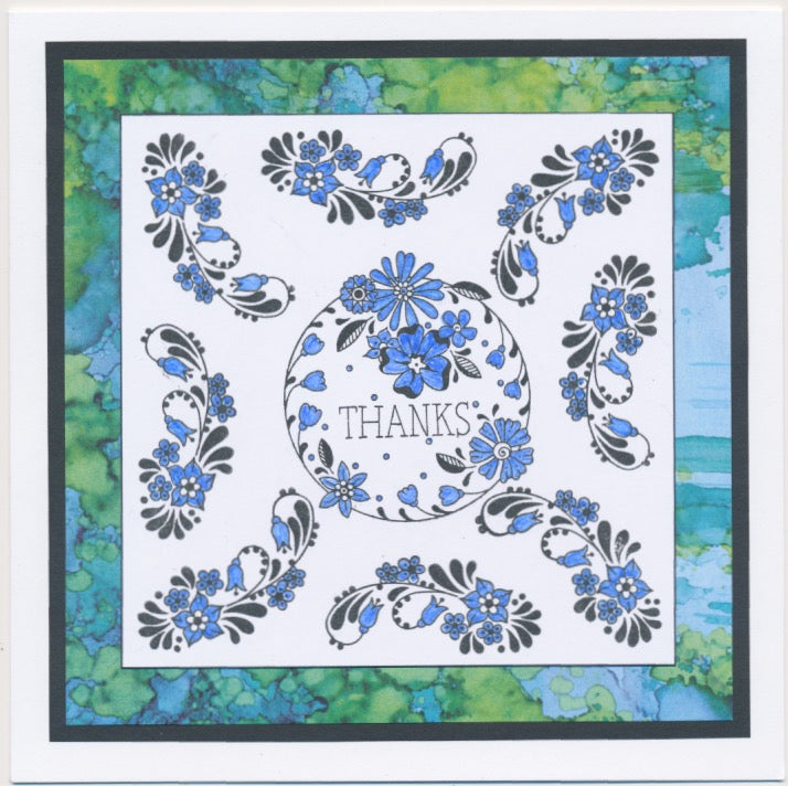 A6 KISS by Clarity - Tina's With Love Flowers Stamp Set