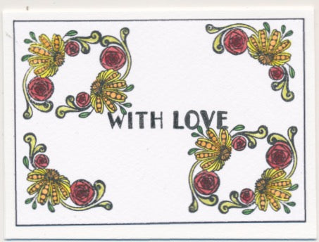 A7 KISS by Clarity - Tina's Celebrate Flowers Stamp Set