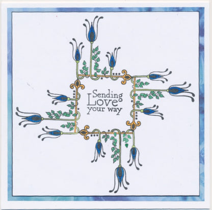 A6 KISS by Clarity - Tina's Hugs & Love Flowers Stamp Set