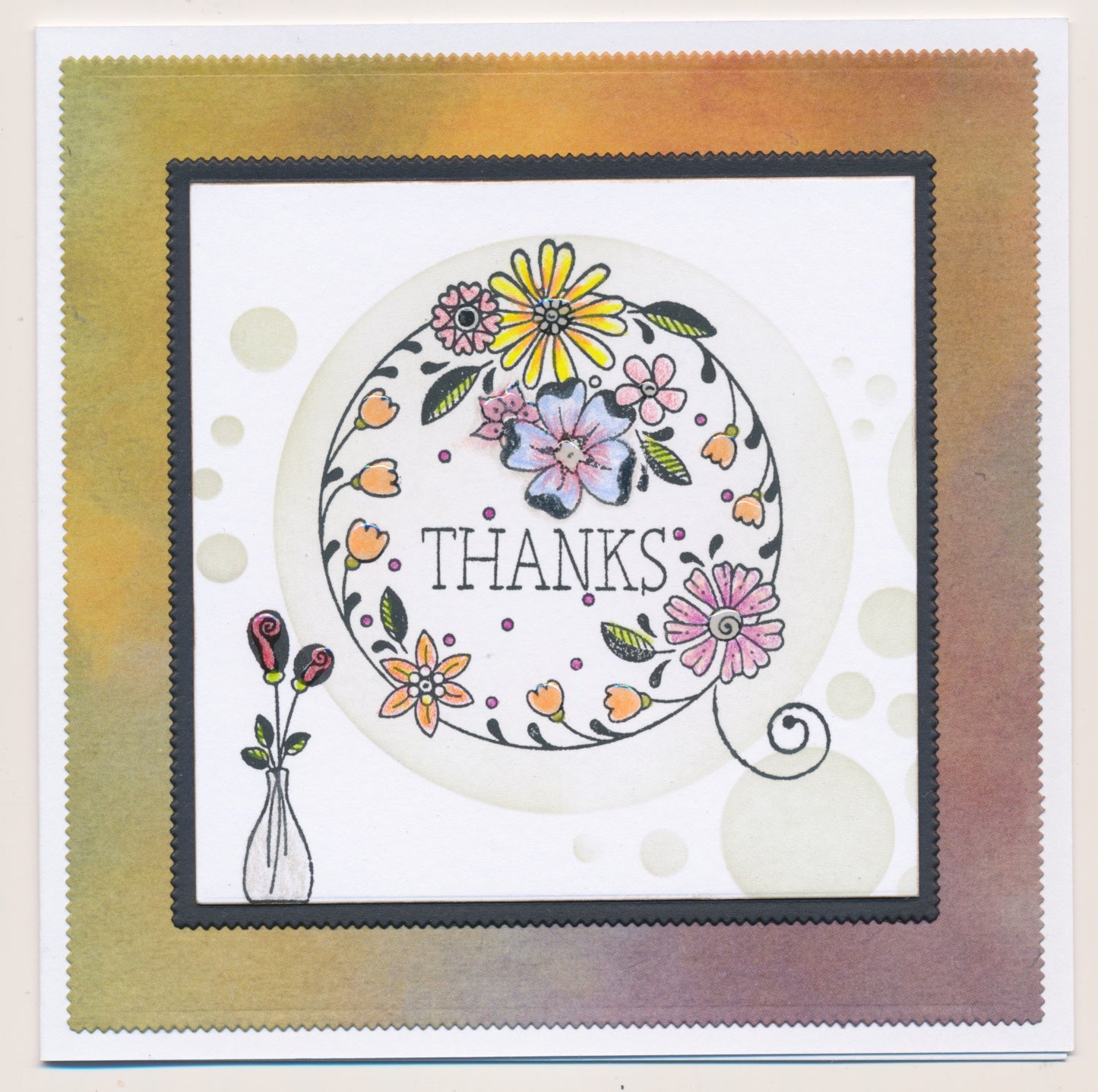 A6 KISS by Clarity - Tina's With Love Flowers Stamp Set