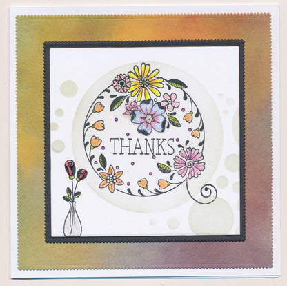 A6 KISS by Clarity - Tina's With Love Flowers Stamp Set