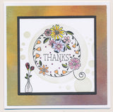 KISS by Clarity - Tina's With Love Flowers A6 Stamp Set