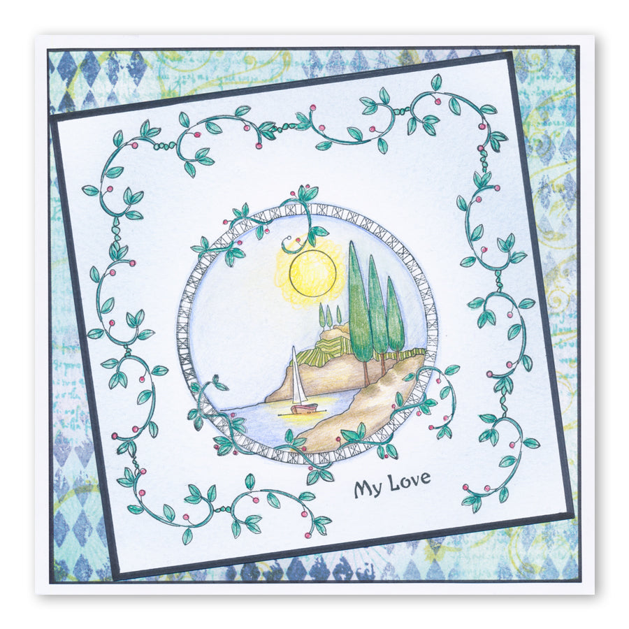 Barbara's SHAC Kite Doodle A5 Stamp & Mask Set