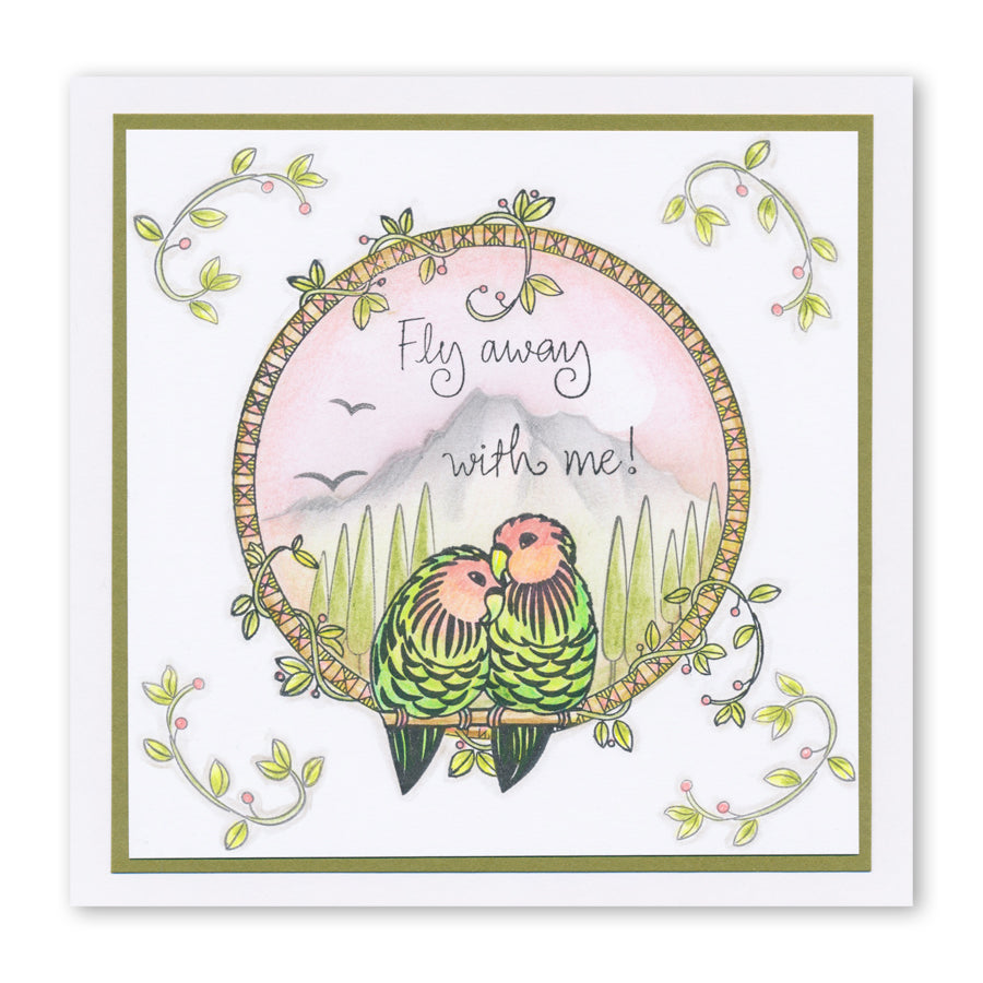 Barbara's SHAC Kite Doodle A5 Stamp & Mask Set