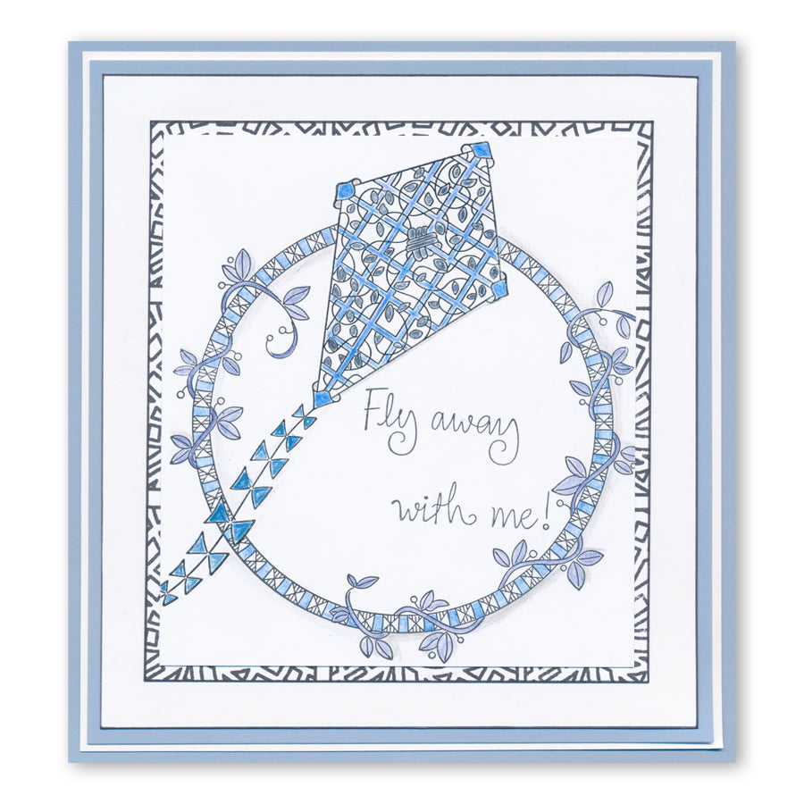 Barbara's SHAC Kite Doodle A5 Stamp & Mask Set