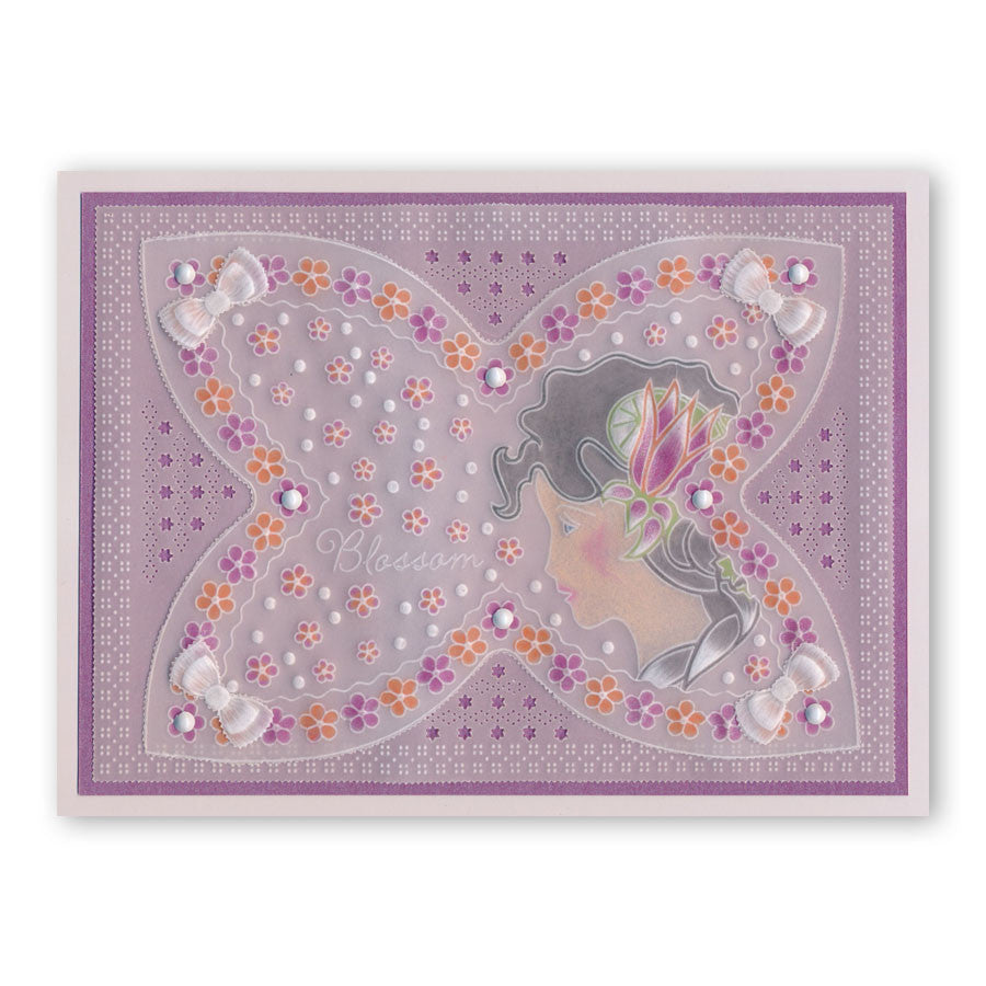 Oooh-La-La Knickers & Bra A4 Square Groovi Plate Set