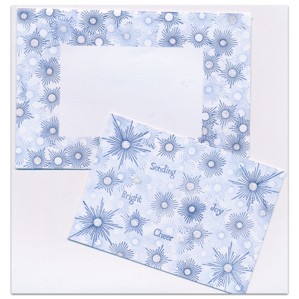 Kiss by Clarity - Build-a-Scene Star Flowers A6 Stamp Set