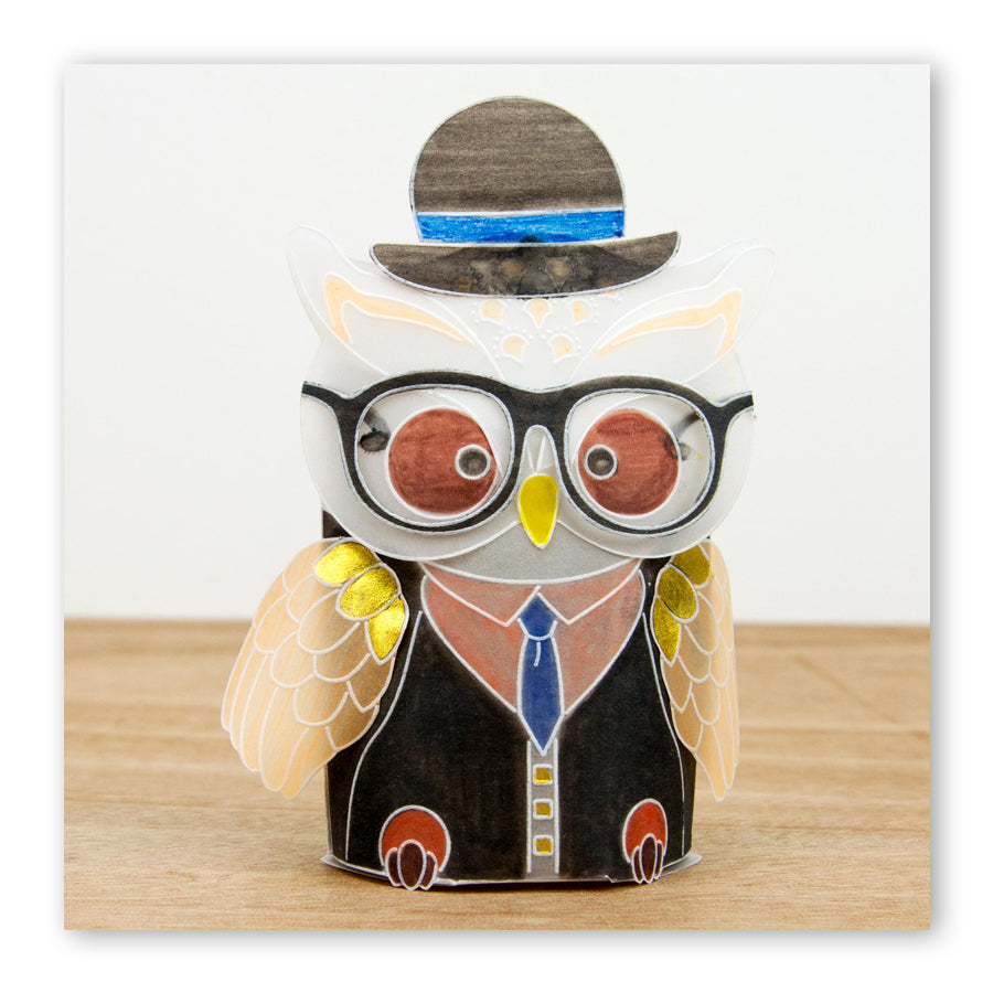 Linda's Owl Accessories A4 Square Groovi Tem-plate