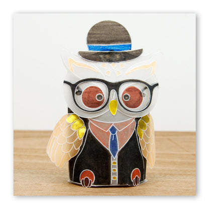 Linda's Owl Accessories A4 Square Groovi Tem-plate